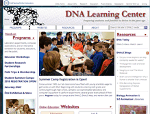 Tablet Screenshot of dnalc.org